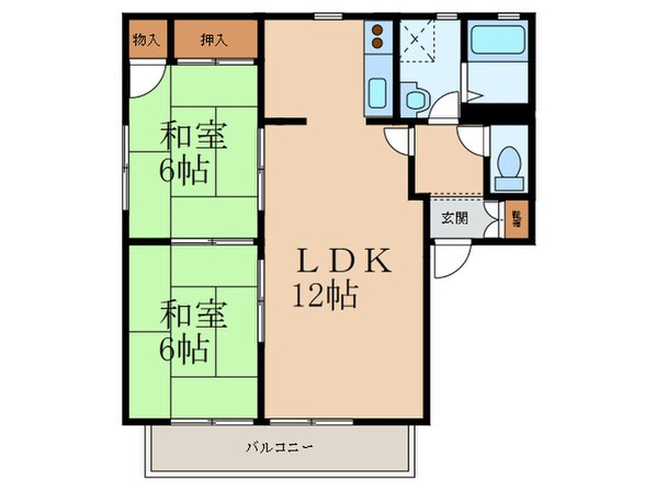 Ｐ－ＡＲＫ・曽根Ｄ棟の物件間取画像